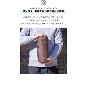 キャンプマット エアーマット まくら付き 厚手...の詳細画像5