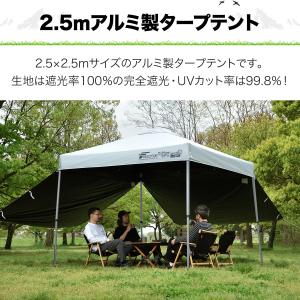 ワンタッチタープテント 2.5m×2.5m 横...の詳細画像1