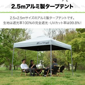 ワンタッチタープテント 2.5m×2.5m 軽...の詳細画像2