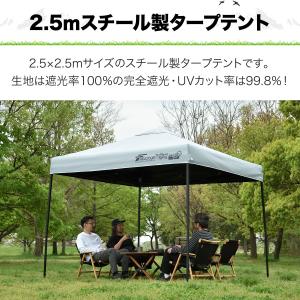 ワンタッチタープテント 2.5m×2.5m ス...の詳細画像3