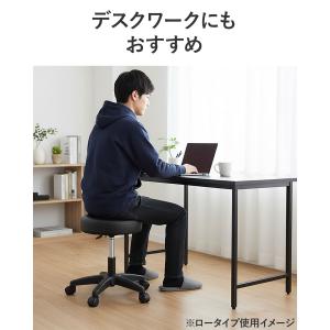 丸椅子 キャスター付き 回転 スツール 昇降 ...の詳細画像3