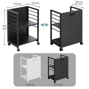 1年保証 キッチンワゴン キャスター付き スリ...の詳細画像1