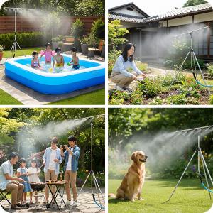 ミストシャワー 散水シャワーキット 自立式 延...の詳細画像4