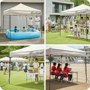 ミストシャワー 散水シャワーキット テント固定...の詳細画像5