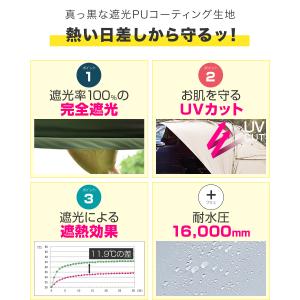 カーサイドタープ 車 タープ カーサイドオーニ...の詳細画像5