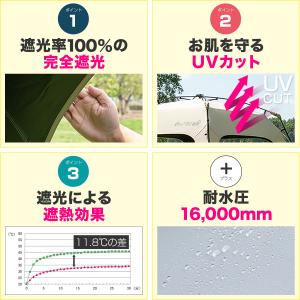 サンシェードテント 完全遮光 ワンタッチテント...の詳細画像3