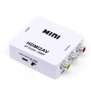 送料無料　HDMI to AV　HDMIAV変換アダプター　HDMI入力　コンポジット　AV出力　変換　1080p　3RCA/CVBS　コンバーター 変換器｜maxshop