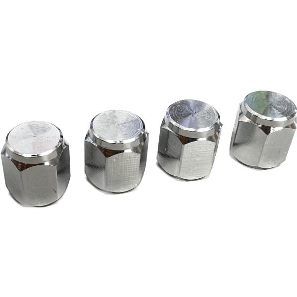 自動車 エアーバルブキャップ メタルキャップ 平型 4個入り TECH 送料無料