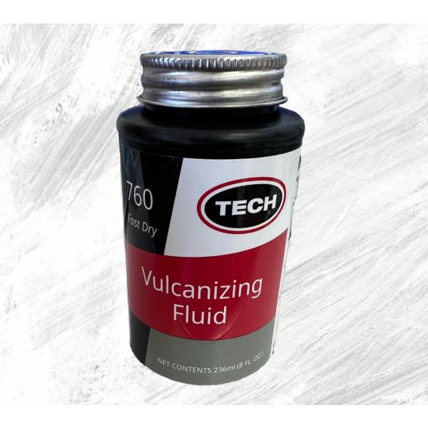 TECH テック 加硫セメント 760 236ml パンク修理用 ハケ付き ケミカルセメント