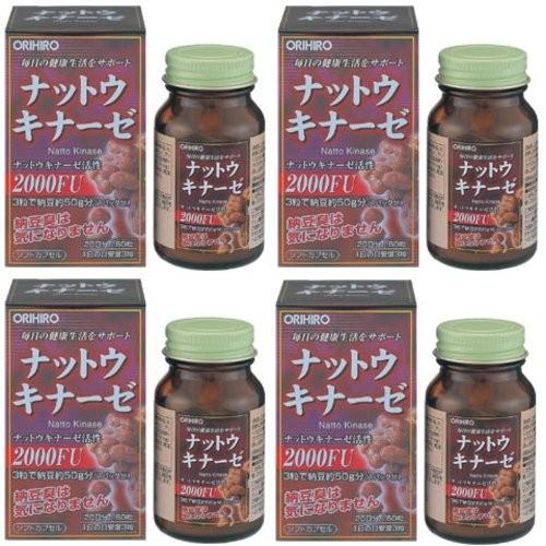4個セット オリヒロ ナットウキナーゼ カプセル 60粒