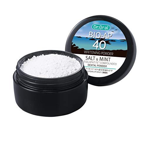ドクターオーラル (Dr.Oral) ホワイトニングパウダー ソルト&amp;ミント 卵殻アパタイト40% ...