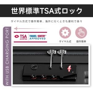 スーツケース 2泊3日 軽量 キャリーバッグ ...の詳細画像5
