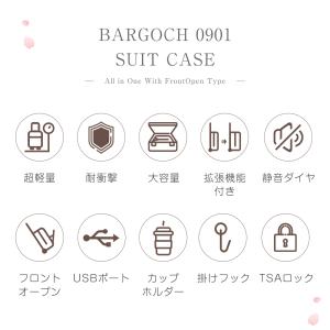 スーツケース キャリーケース 機内持ち込み フ...の詳細画像5