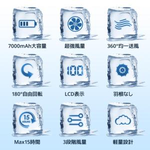 ネッククーラー 首掛け 扇風機 冷感プレート ...の詳細画像3