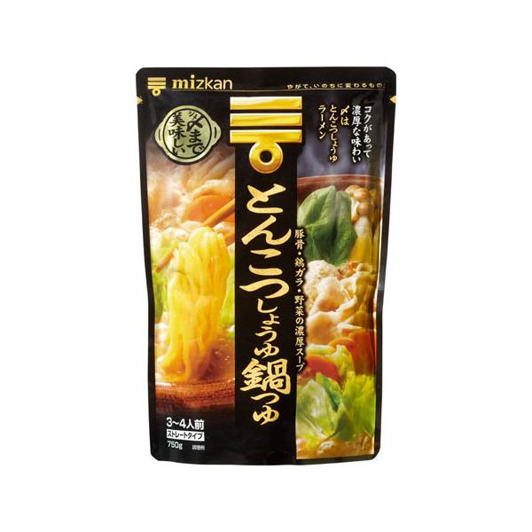 ミツカン 〆まで美味しいとんこつしょうゆ鍋つゆ 750g ×12 メーカー直送