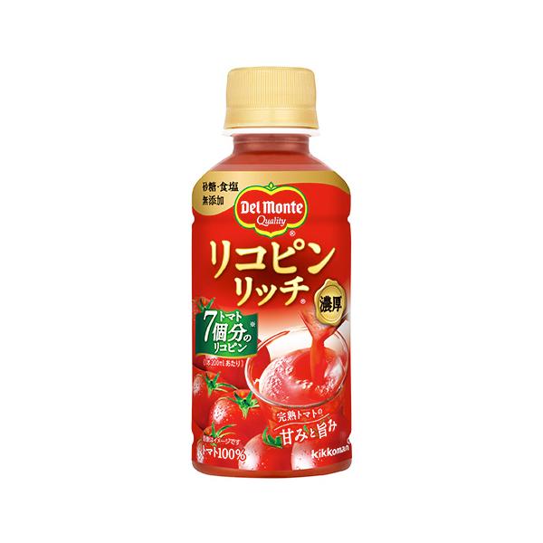 デルモンテ リコピンリッチ トマト飲料 ペット 200ml×24 メーカー直送