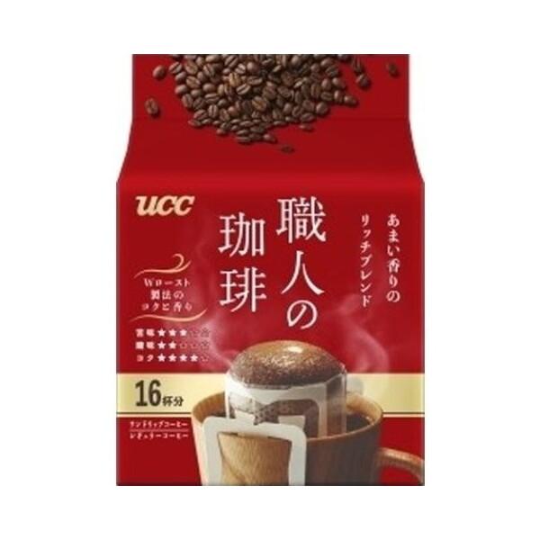 UCC上島珈琲 UCC 職人の珈琲 ワンドリップコーヒー あまい香りのリッチブレンド 16P× 12...