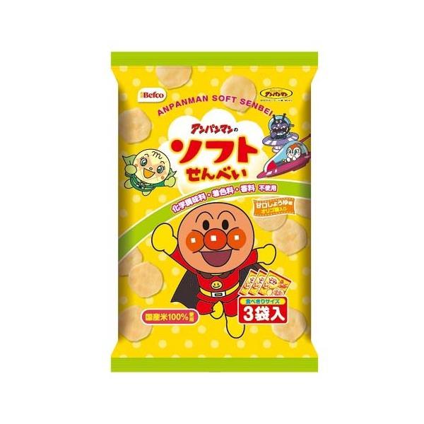 栗山米菓 アンパンマンのソフトせん 16g×3袋 ×12 メーカー直送