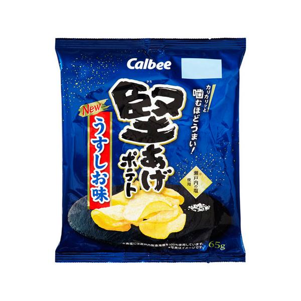 カルビー 堅あげポテト うすしお味 65g ×12 メーカー直送