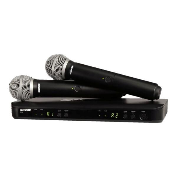 SHURE BLX288J/PG58-JB BLXデュアル・ハンドヘルド・ワイヤレスシステム PG5...