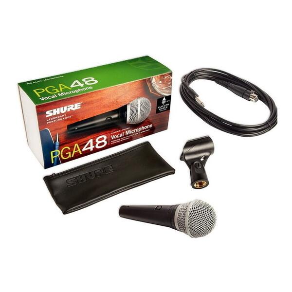 SHURE PGA48-QTR-J ボーカル用カーディオイド・ダイナミックマイクロホン 標準プラグケ...