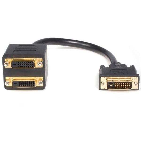 StarTech DVISPL1DD ブラック 30cm DVI-D−2x DVI-D分岐ケーブル ...