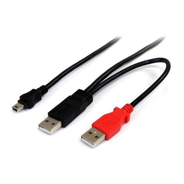 StarTech USB2HABMY3 ブラック 90cm USB Y字給電ケーブル(USB A -...