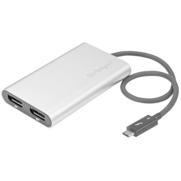 StarTech TB32DP2T シルバー Thunderbolt 3 - 2ポートDisplay...