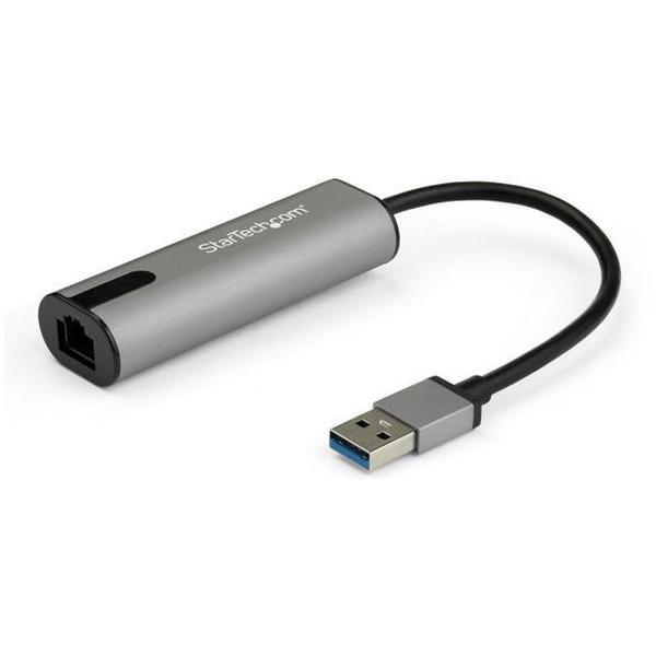 StarTech US2GA30 ブラック &amp; スペースグレー USB Type-A 有線LANアダ...