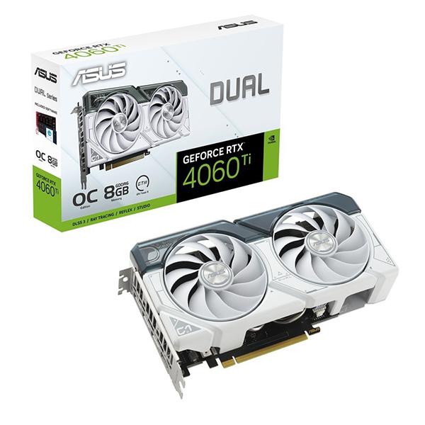 ASUS DUAL-RTX4060TI-O8G-WHITE ホワイト グラフィックボード