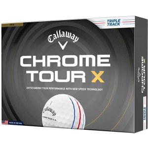 日本正規品 キャロウェイ CHROME TOUR X (クロムツアーエックス) ボール 2026年モデル ホワイト トリプルトラック ダース