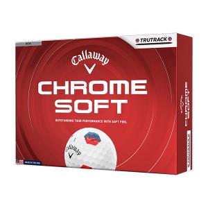 日本正規品 キャロウェイ CHROME SOFT(クロムソフト)TRUTRACK(トゥルートラック) ボール 2026年モデル ブルーレッド 1ダース(12個入り)
