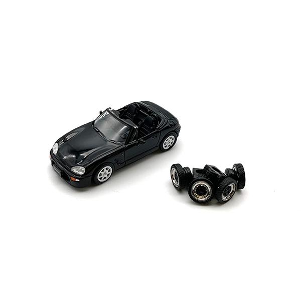 ビーエムクリエイションズ スズキ カプチーノ 98 ブラック RHD 1/64 ミニカー キッズ こ...