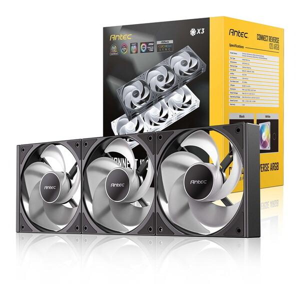 ANTEC C120R ARGB_3PK ブラック Connect ケースファン (3個セット)