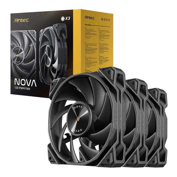 ANTEC Nova 120_3PK ブラック ケースファン (3個セット)