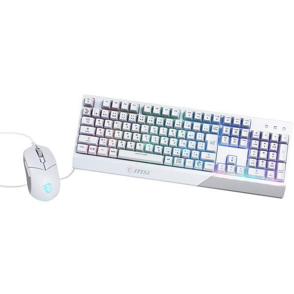 MSI Vigor GK30 COMBO WHITE JP ホワイト ゲーミングキーボード&amp;マウス ...