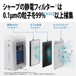加湿空気清浄機 シャープ KI-TS50-W ...の詳細画像5