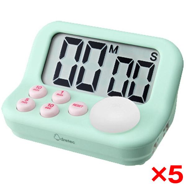 5個セット DRETEC T-603GN グリーン ラーニングタイマーS