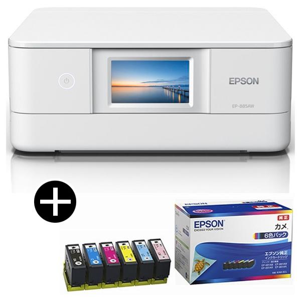 EPSON EP-885AW A4カラーインクジェット複合機/Colorio/6色/無線LAN/Wi...