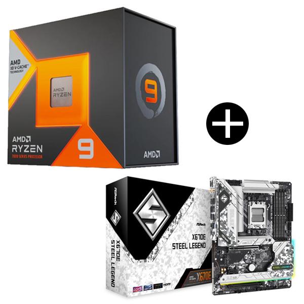 AMD Ryzen9 7900X3D W/O Cooler (12C/24T、4.4Ghz、120W...