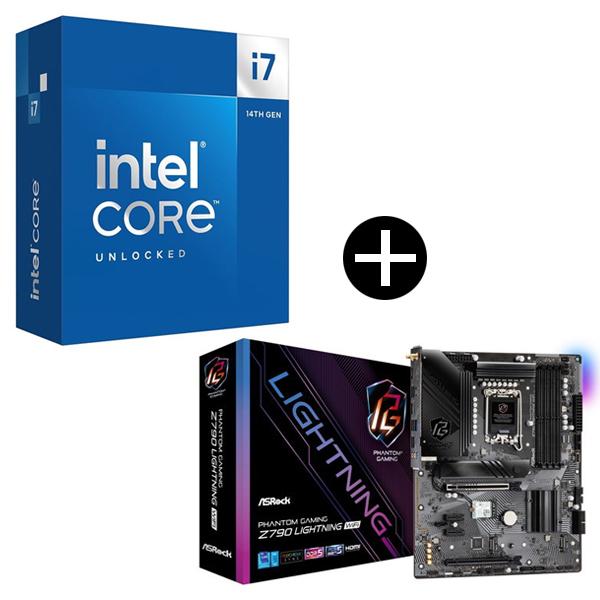 Intel Corei7-14700K CPU + ASRock Z790 Lightning Wi...