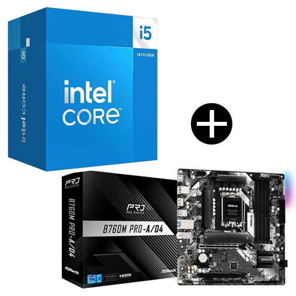 Intel Corei5-14500 CPU + ASRock B760M Pro-A/D4 マザー...
