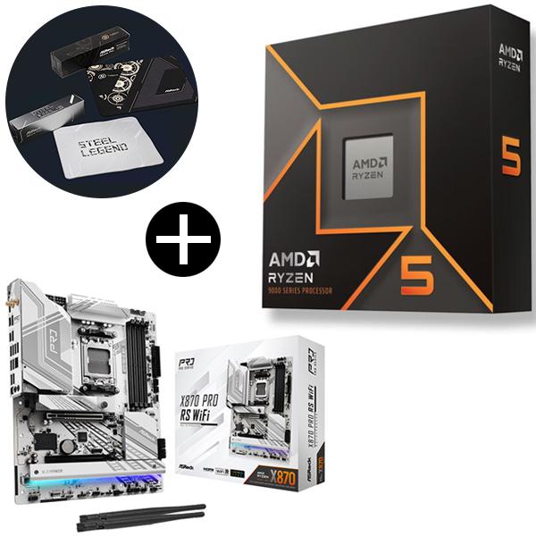 AMD Ryzen 5 9600X W/O Cooler WOF (6C/12T、3.9GHz、65...