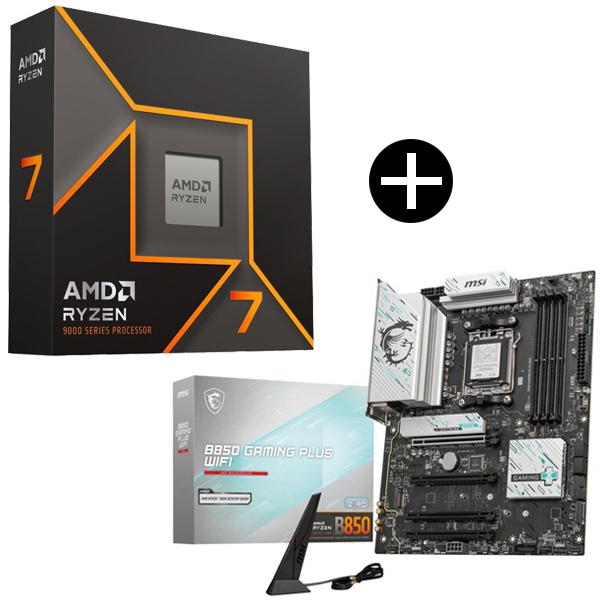 AMD Ryzen 7 9700X W/O Cooler WOF (8C/16T、3.8GHz、65...