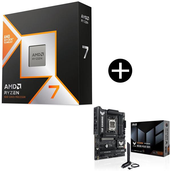 AMD Ryzen 7 9800X3D CPU + ASUS TUF GAMING B650E-PL...