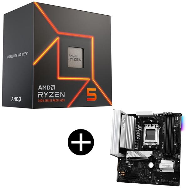 AMD Ryzen 5 7600 With Wraith Stealth Cooler 100-10...