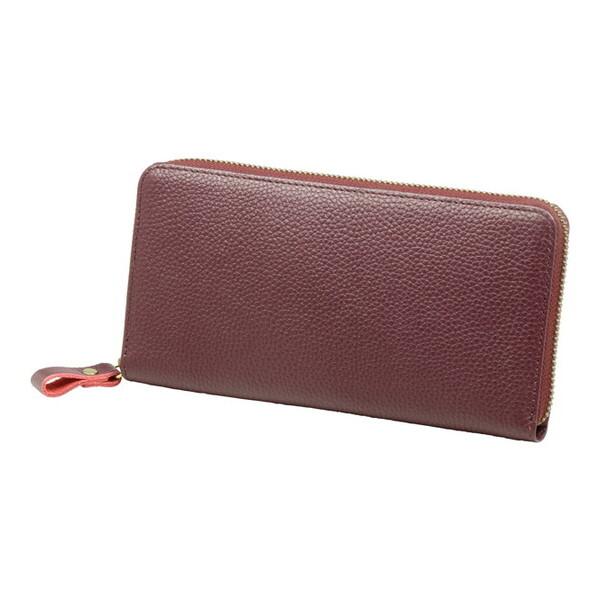豊岡工房 牛革コインが分けられる長財布 財布 パープル 紫 377413 本革 シンプル 誕生日 新...