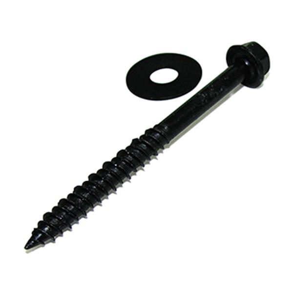 水上(MIZUKAMI) 物干金物用 スイングビスコン (黒) (1袋(4本入))