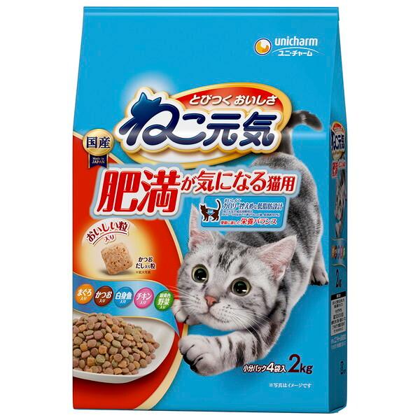 ユニチャーム ねこ元気 肥満が気になる猫用 2Kg