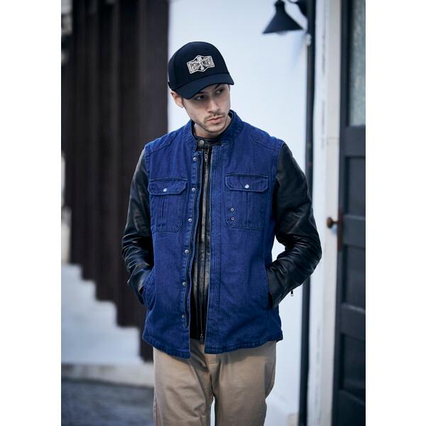 RIDEZ MOTO CLUB VEST INDIGO M MV02 プロテクターベスト